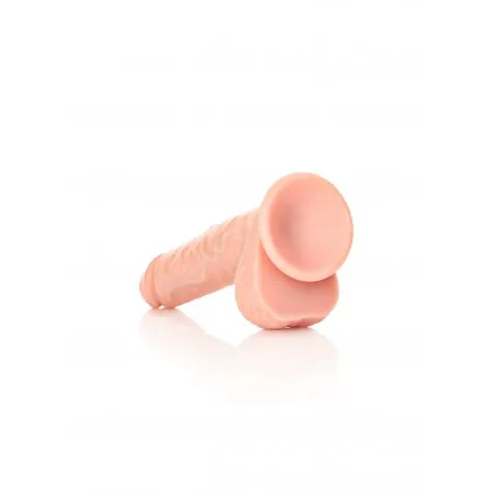 RealRock Female Sex Toys Straight Realistic Dildo with Balls 18 cm