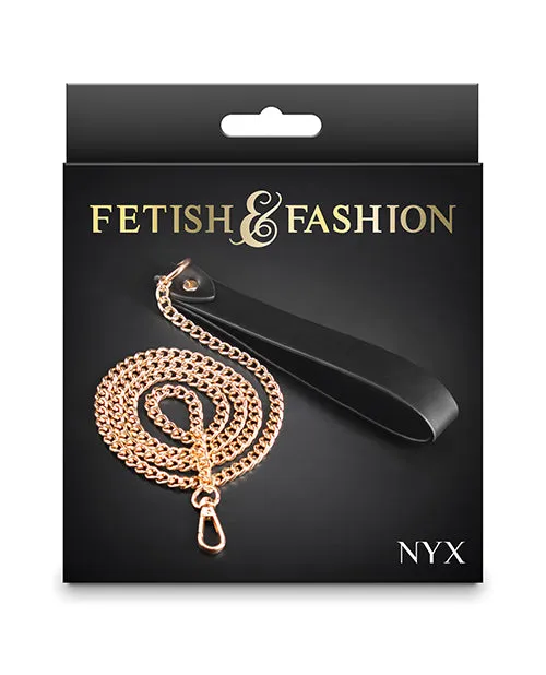 NS Novelties Anal Fetish Fashion Nyx Leash Black
