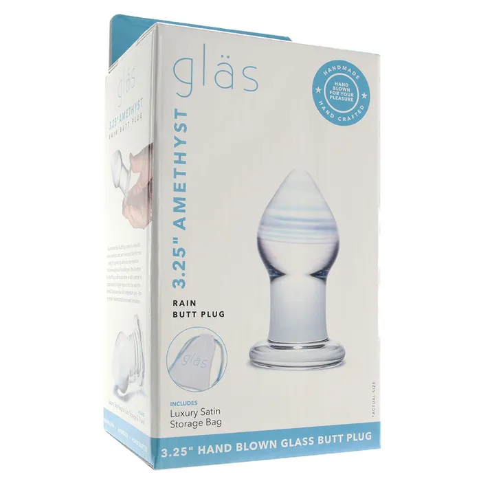 Anal glas Amethyst Rain Glass Butt Plug Anal glas Amethyst Rain Glass Butt Plug
