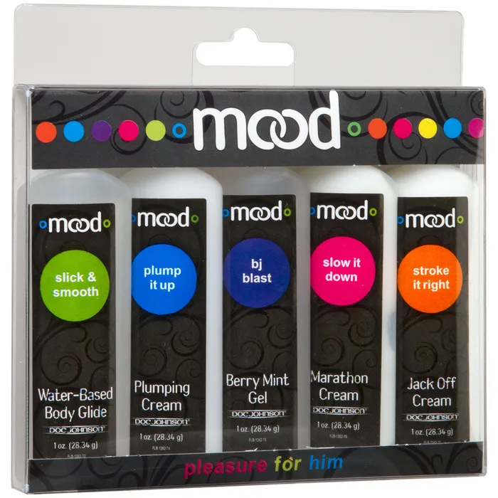Female Sex Toys Doc Johnson Mood Pleasure for Him 1oz2834mL in 5 Pack Female Sex Toys Doc Johnson Mood Pleasure for Him 1oz2834mL in 5 Pack