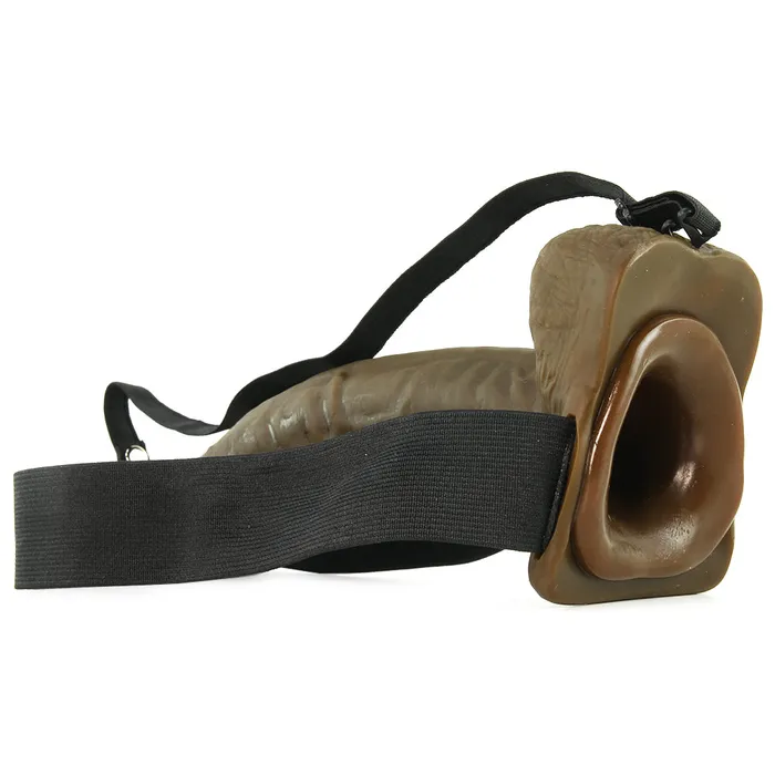 Female Sex Toys Pipedream Fetish Fantasy 9 Inch Hollow StrapOn with Balls in Chocola Female Sex Toys Pipedream Fetish Fantasy 9 Inch Hollow StrapOn with Balls in Chocola