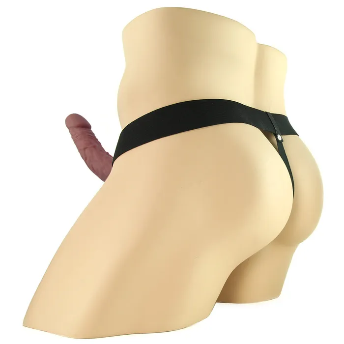 Female Sex Toys Pipedream Fetish Fantasy 9 Inch Hollow StrapOn with Balls in Chocola Female Sex Toys Pipedream Fetish Fantasy 9 Inch Hollow StrapOn with Balls in Chocola