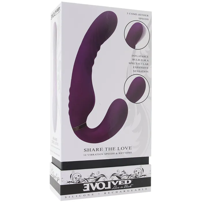 Share The Love Inflatable Strapless StrapOn Evolved Novelties Female Sex Toys