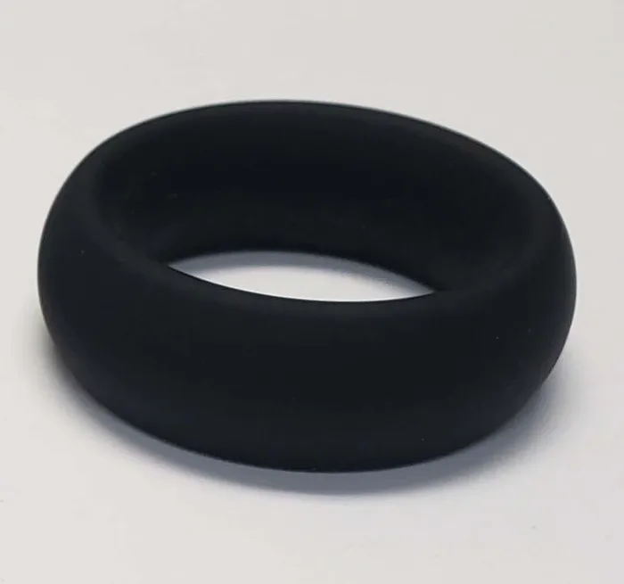 Spartacus Male Sex Toys Wide Silicone Donut Ring Black 15 inches Premium Cock Ring for Enhanced Erection and Intense Orgasms