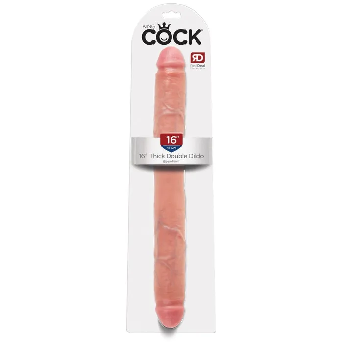 Pipedream Dildos King Cock 16 Inch Thick Double Dildo Flesh Pipedream Dildos King Cock 16 Inch Thick Double Dildo Flesh