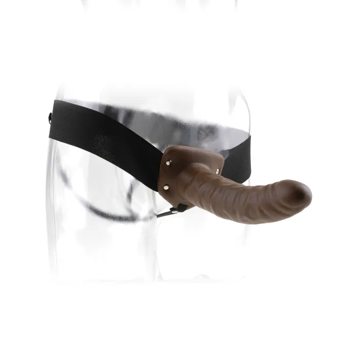 Pipedream Fetish Fantasy Series 8 Hollow Strapon Brown Female Sex Toys Pipedream Fetish Fantasy Series 8 Hollow Strapon Brown Female Sex Toys