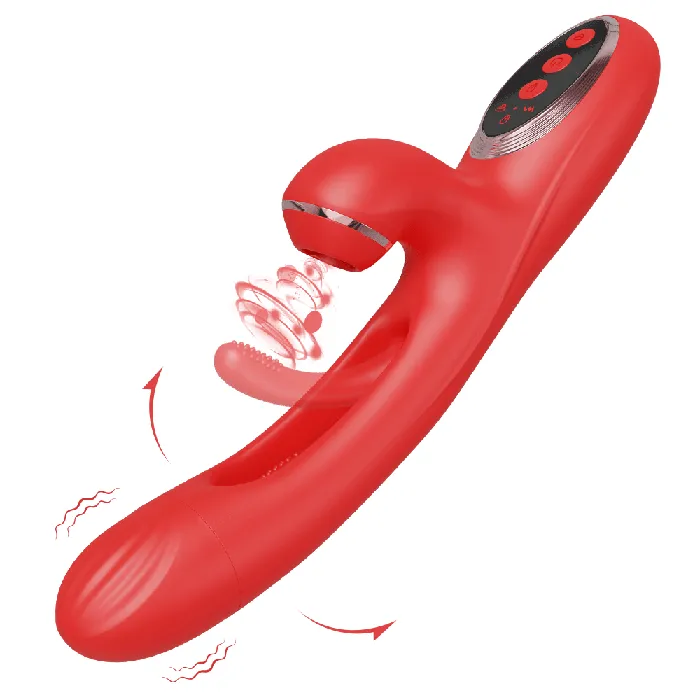 Touch Honey Female Sex Toys Skerry Vibrating and Tapping Vibrator with Clit Sucker for Women Pleasure