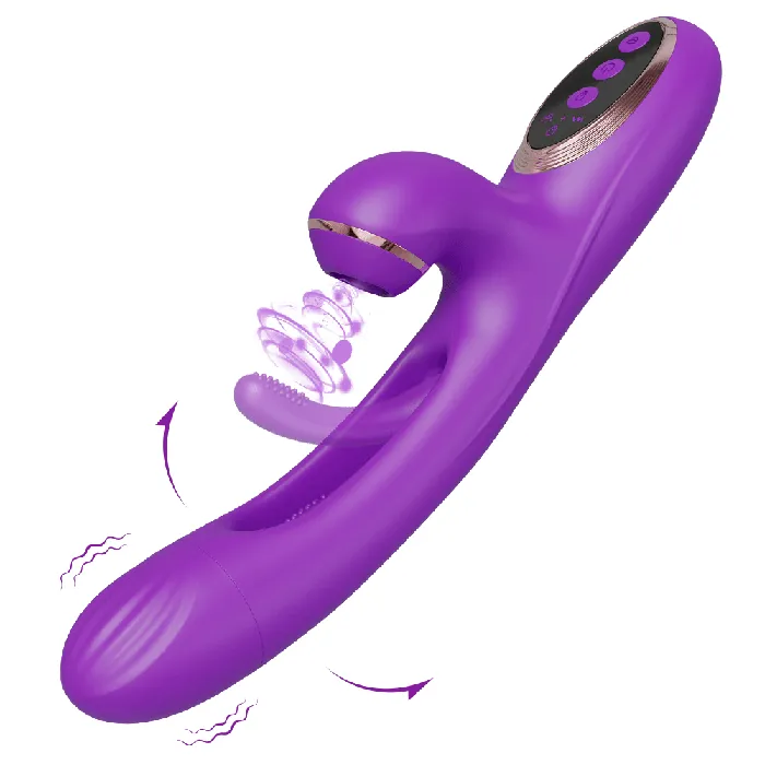 Touch Honey Female Sex Toys Skerry Vibrating and Tapping Vibrator with Clit Sucker for Women Pleasure