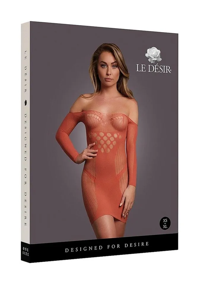 Female Sex Toys Le Desir Le Desir Long Sleeved Net Mini Dress One Size Sunset Glow Female Sex Toys Le Desir Le Desir Long Sleeved Net Mini Dress One Size Sunset Glow