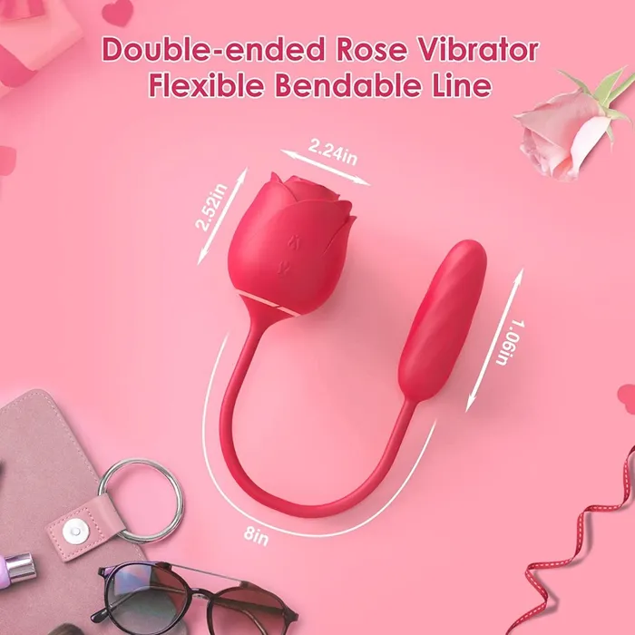 Female Sex Toys Sohimi Rose Sex Stimulator for Women with 9 Tapping Vibrating Pulsating Modes